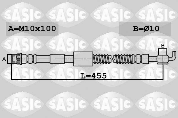 Sasic 6600067 - Тормозной шланг avtokuzovplus.com.ua