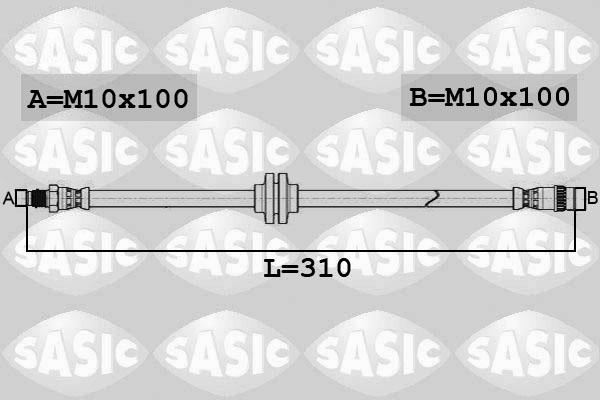 Sasic 6600073 - Гальмівний шланг autocars.com.ua