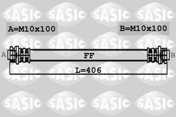 Sasic 6604008 - Тормозной шланг avtokuzovplus.com.ua