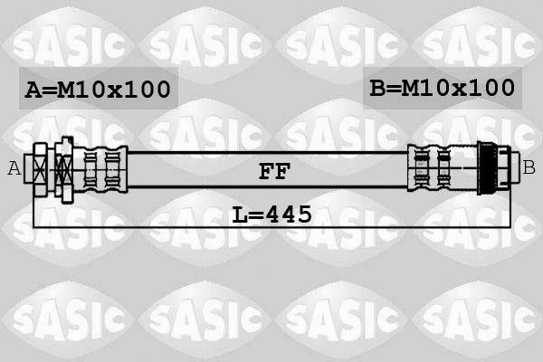 Sasic 6604038 - Гальмівний шланг autocars.com.ua