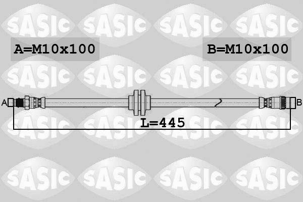 Sasic 6604041 - Тормозной шланг autodnr.net
