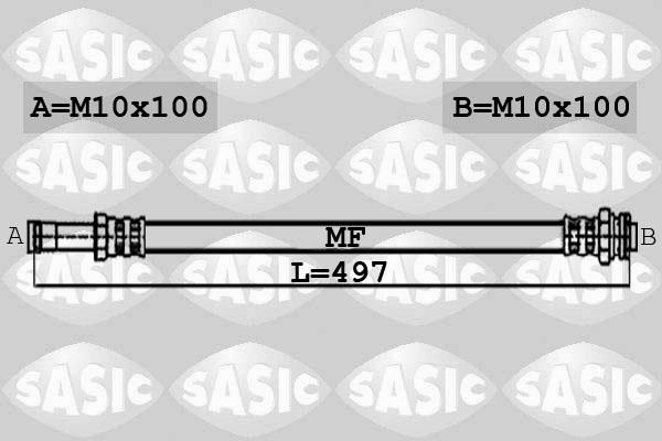 Sasic 6606014 - Тормозной шланг autodnr.net