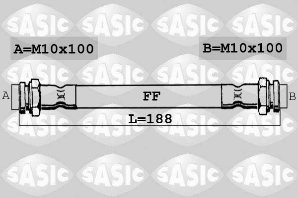 Sasic 6606028 - Гальмівний шланг autocars.com.ua