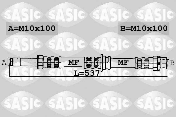 Sasic 6606040 - Тормозной шланг avtokuzovplus.com.ua