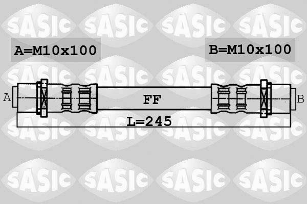 Sasic 6606045 - Гальмівний шланг autocars.com.ua