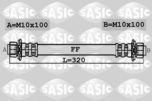 Sasic 6606059 - Гальмівний шланг autocars.com.ua