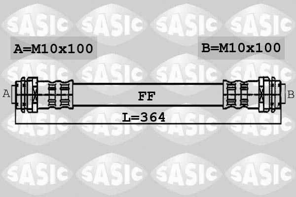 Sasic 6606072 - Гальмівний шланг autocars.com.ua