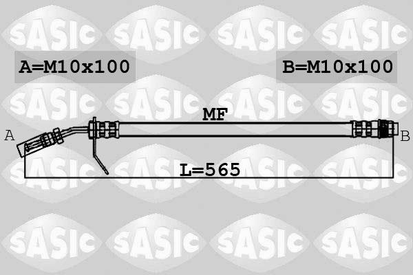 Sasic 6606074 - Гальмівний шланг autocars.com.ua