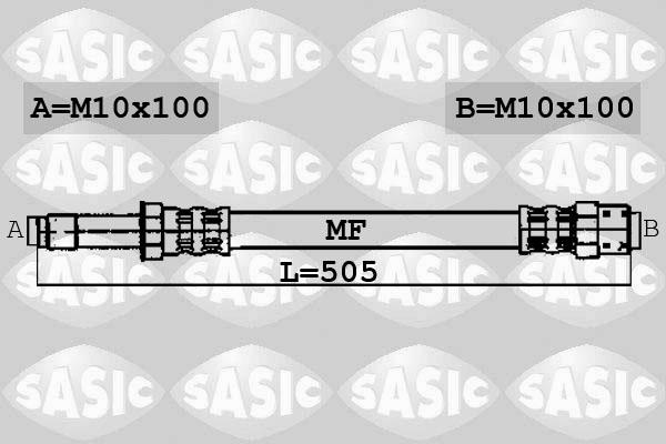 Sasic 6606111 - Тормозной шланг autodnr.net