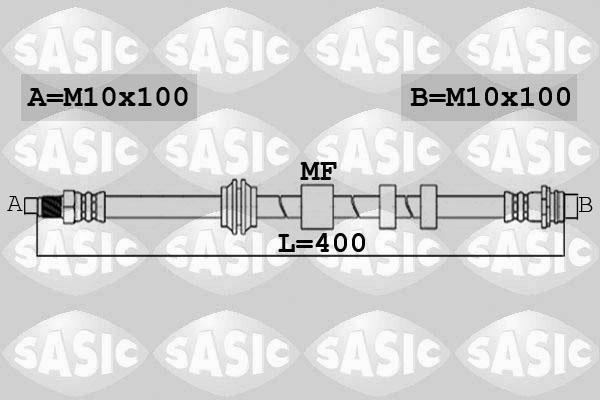 Sasic 6606168 - Тормозной шланг avtokuzovplus.com.ua