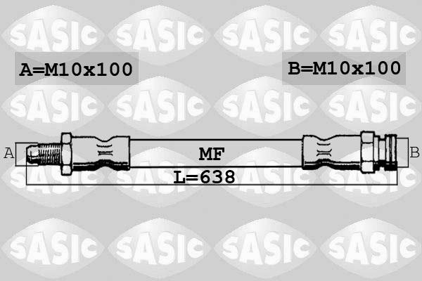 Sasic 6606179 - Тормозной шланг autodnr.net