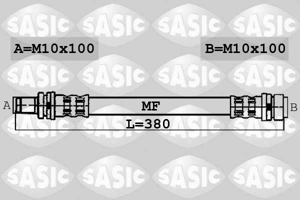 Sasic 6606190 - Тормозной шланг autodnr.net