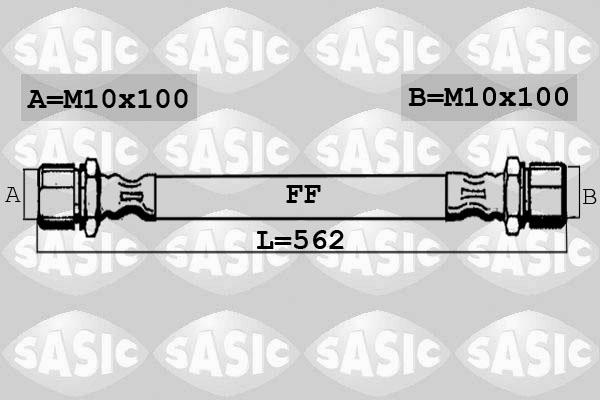 Sasic 6606203 - Тормозной шланг avtokuzovplus.com.ua