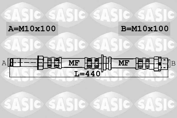 Sasic 6606208 - Тормозной шланг avtokuzovplus.com.ua