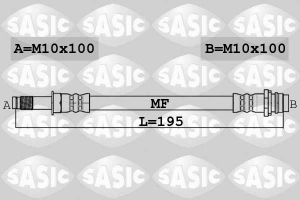 Sasic 6606229 - Тормозной шланг avtokuzovplus.com.ua