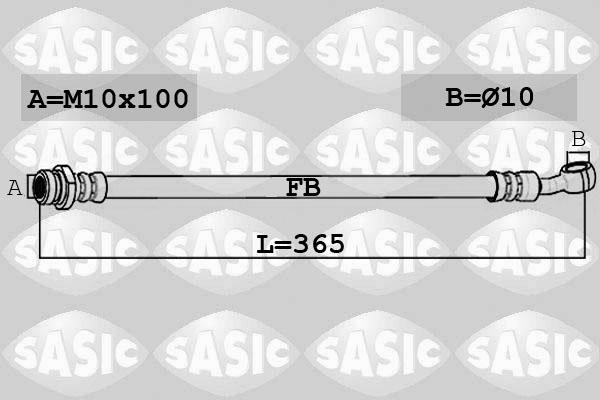 Sasic 6606231 - Гальмівний шланг autocars.com.ua