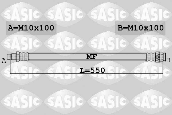 Sasic 6606255 - Тормозной шланг avtokuzovplus.com.ua