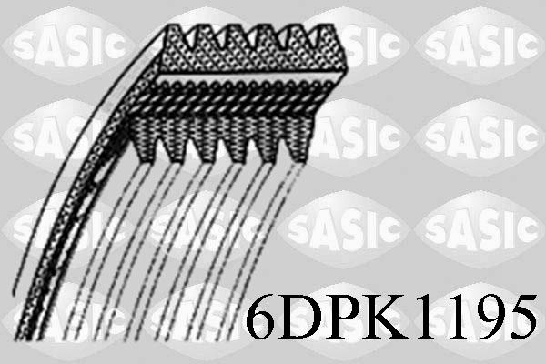 Sasic 6DPK1195 - Поликлиновой ремень autodnr.net