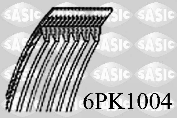 Sasic 6PK1004 - Поликлиновой ремінь autocars.com.ua