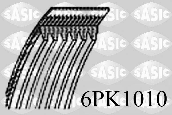 Sasic 6PK1010 - Поликлиновой ремінь autocars.com.ua