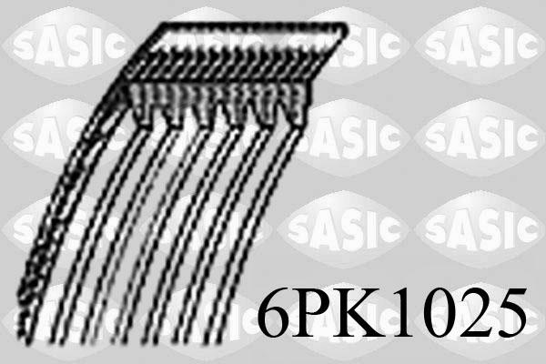 Sasic 6PK1025 - Поликлиновой ремень avtokuzovplus.com.ua