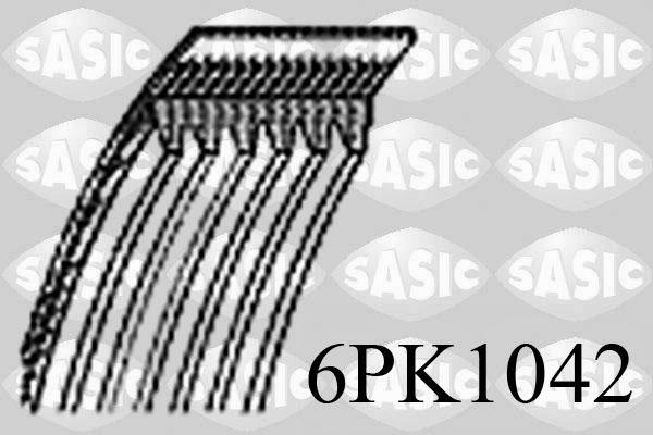 Sasic 6PK1042 - Поликлиновой ремень avtokuzovplus.com.ua