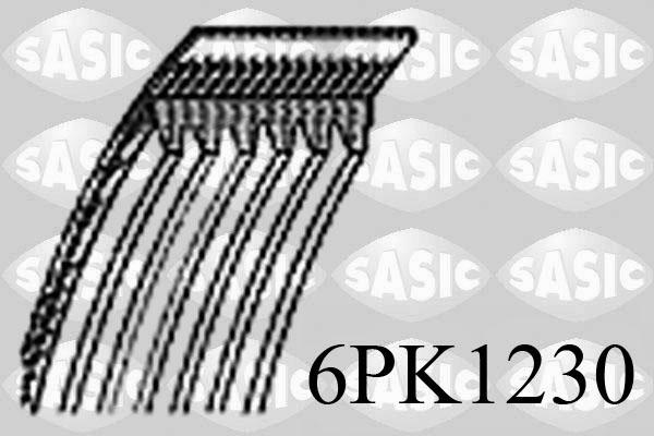 Sasic 6PK1230 - Поликлиновой ремень avtokuzovplus.com.ua
