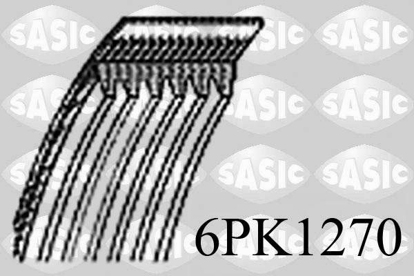 Sasic 6PK1270 - Поликлиновой ремінь autocars.com.ua