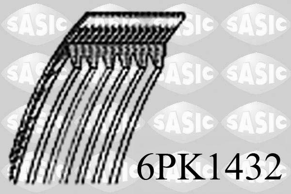 Sasic 6PK1432 - Поликлиновой ремень avtokuzovplus.com.ua