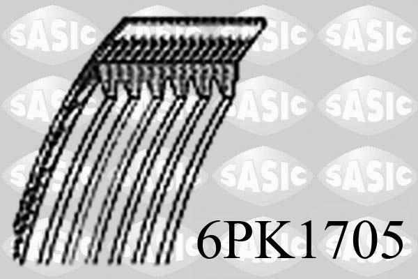 Sasic 6PK1705 - Поликлиновой ремень avtokuzovplus.com.ua