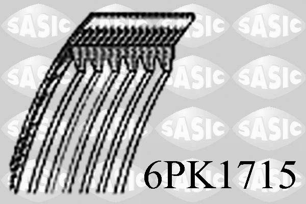 Sasic 6PK1715 - Поликлиновой ремень autodnr.net