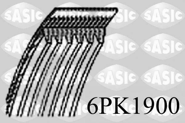 Sasic 6PK1900 - Поликлиновой ремінь autocars.com.ua
