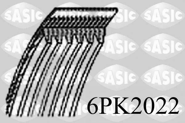 Sasic 6PK2022 - Поликлиновой ремень avtokuzovplus.com.ua