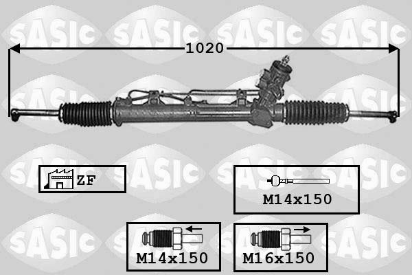 Sasic 7006012 - Рулевой механизм, рейка avtokuzovplus.com.ua