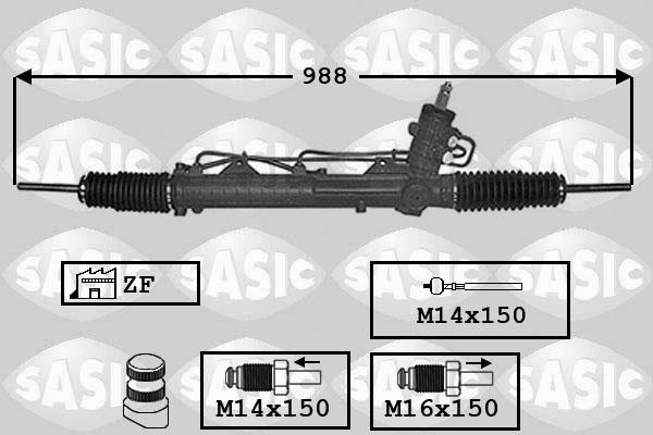 Sasic 7006013 - Рульовий механізм, рейка autocars.com.ua