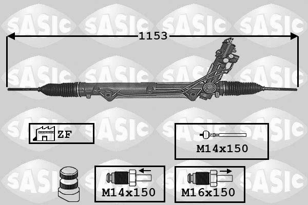 Sasic 7006017 - Рулевой механизм, рейка avtokuzovplus.com.ua