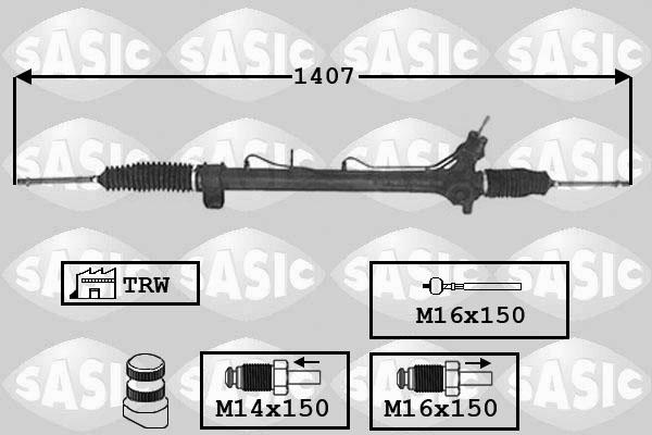 Sasic 7006018 - Рулевой механизм, рейка avtokuzovplus.com.ua