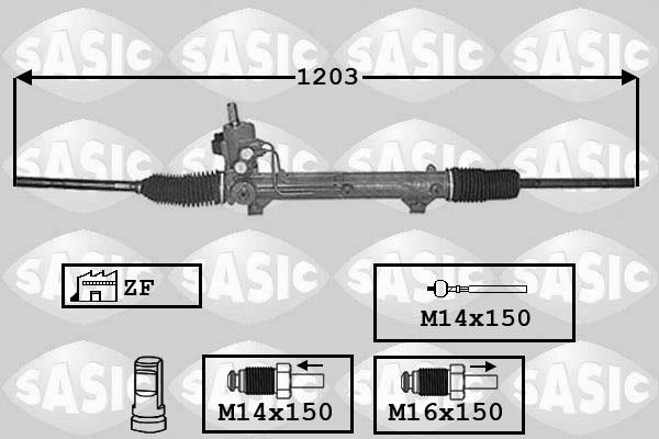 Sasic 7006020 - Рулевой механизм, рейка avtokuzovplus.com.ua