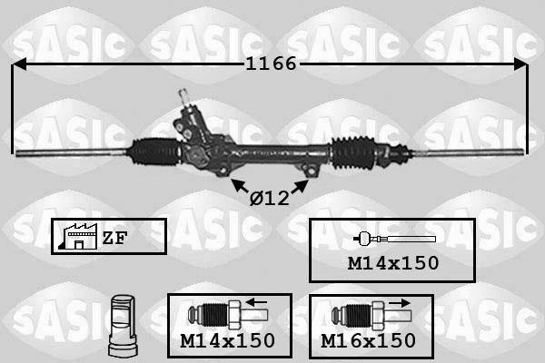 Sasic 7006022 - Рульовий механізм, рейка autocars.com.ua