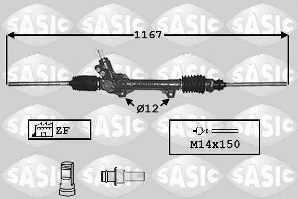 Sasic 7006023 - Рульовий механізм, рейка autocars.com.ua