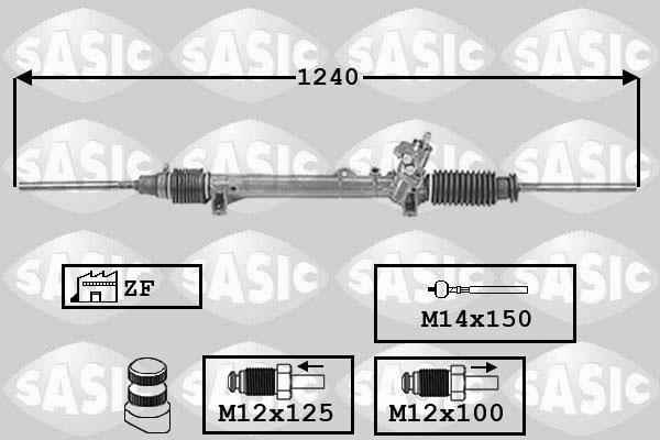 Sasic 7006034 - Рульовий механізм, рейка autocars.com.ua