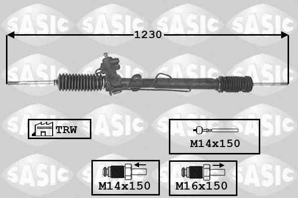 Sasic 7006043 - Рульовий механізм, рейка autocars.com.ua