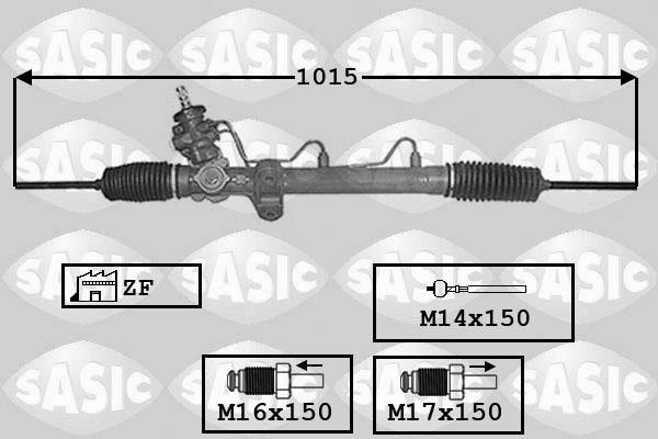 Sasic 7006045 - Рульовий механізм, рейка autocars.com.ua