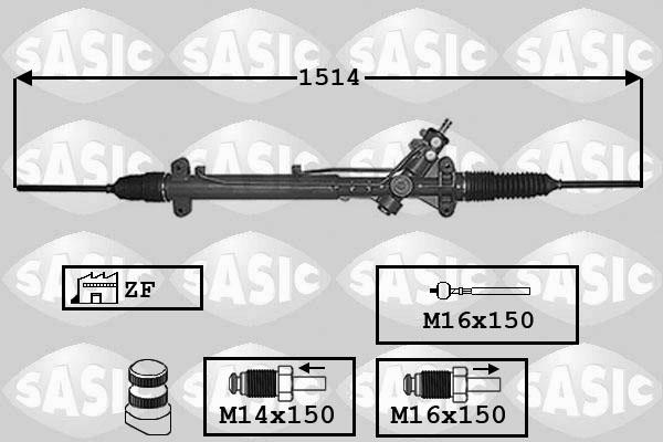 Sasic 7006048 - Рулевой механизм, рейка avtokuzovplus.com.ua