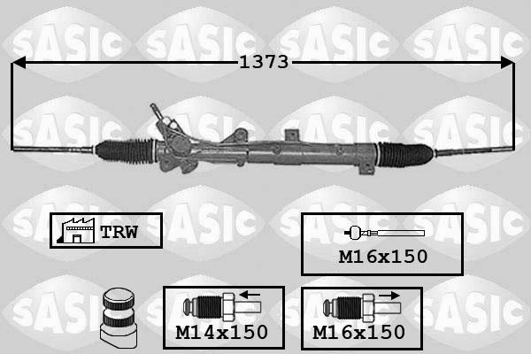 Sasic 7006051 - Рулевой механизм, рейка avtokuzovplus.com.ua