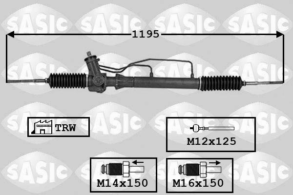 Sasic 7006052 - Рульовий механізм, рейка autocars.com.ua