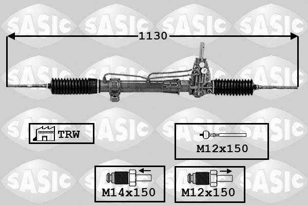 Sasic 7006057 - Рульовий механізм, рейка autocars.com.ua