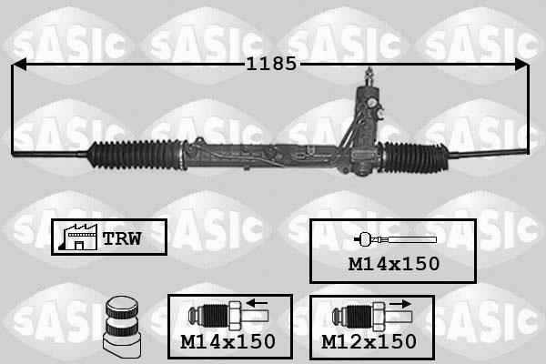 Sasic 7006060 - Рулевой механизм, рейка avtokuzovplus.com.ua