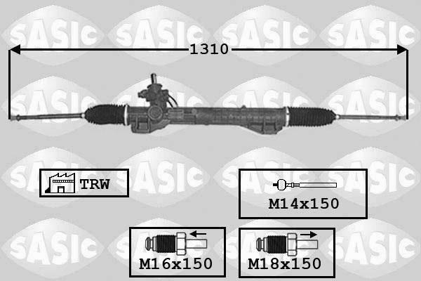 Sasic 7006061 - Рулевой механизм, рейка avtokuzovplus.com.ua