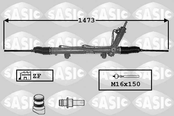 Sasic 7006062 - Рульовий механізм, рейка autocars.com.ua